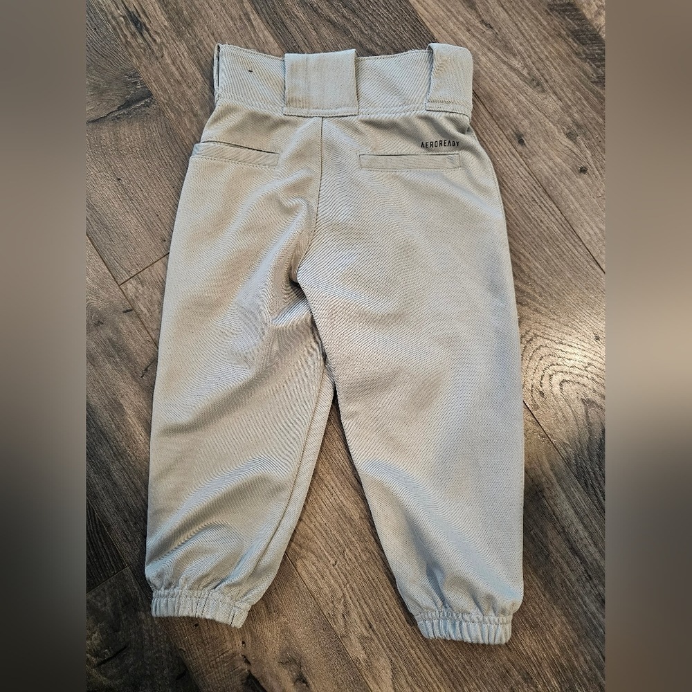 2t Kids Adidas Gray Baseball Uniform Joggers Relaxed Fit Spring Summer Fall Ball - Picture 6 of 8